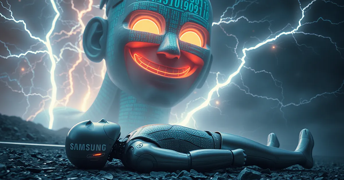Samsung Roboter am Boden